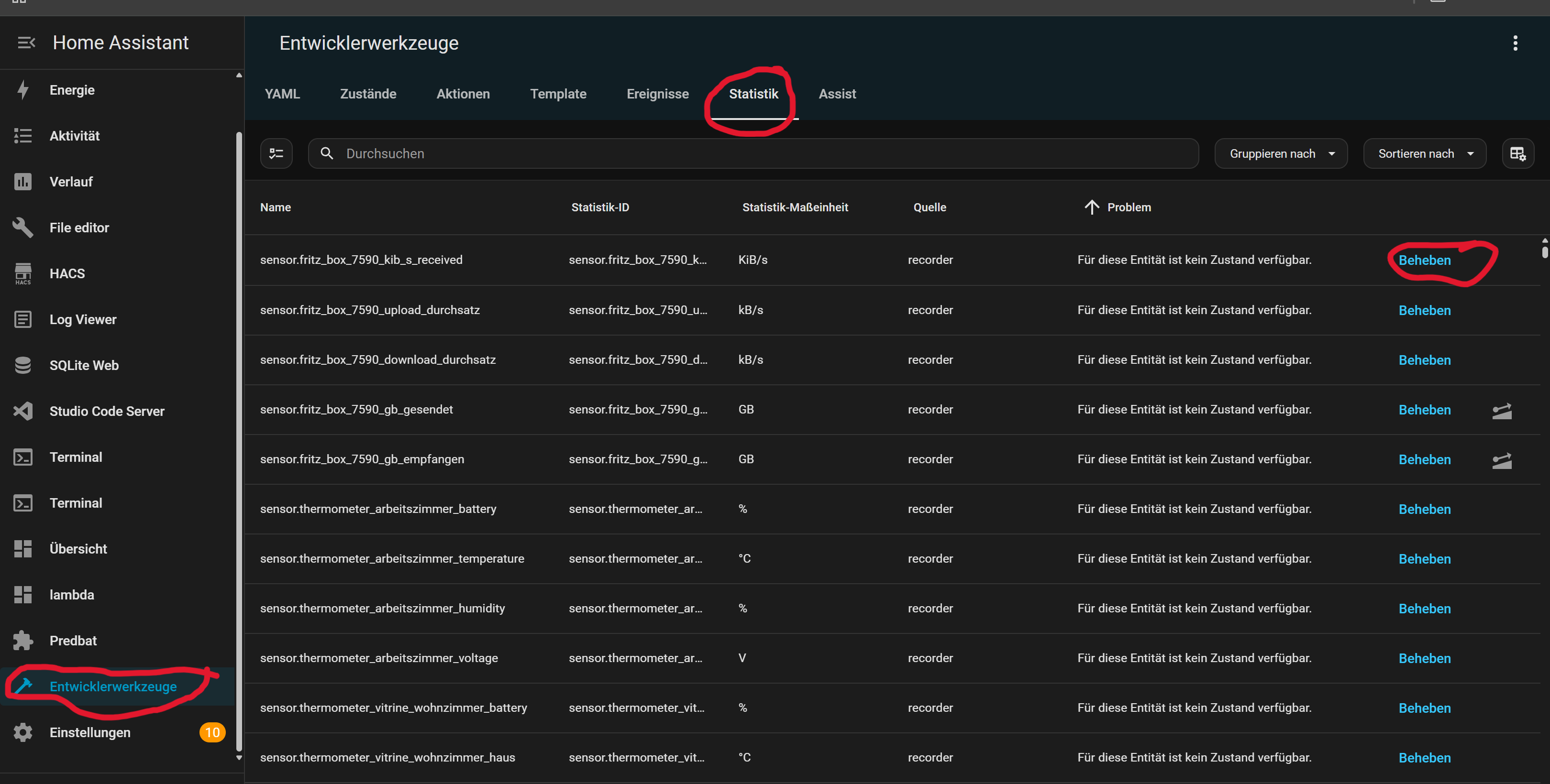 Integration löschen